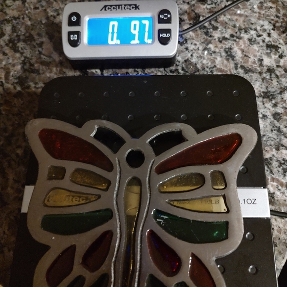 Add color to your table setting beautiful Cast Iron Butterfly Footed trivet - Picture 10 of 11